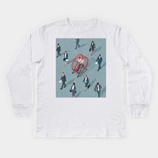 Hamster Wheel Kids Long Sleeve T-Shirt